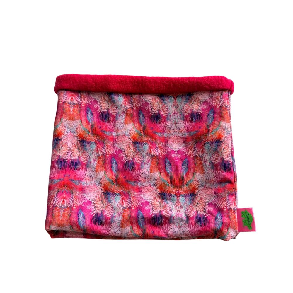 Cozy Turtle Fur Youth Pink Fleece Double Layer Neck Warmer